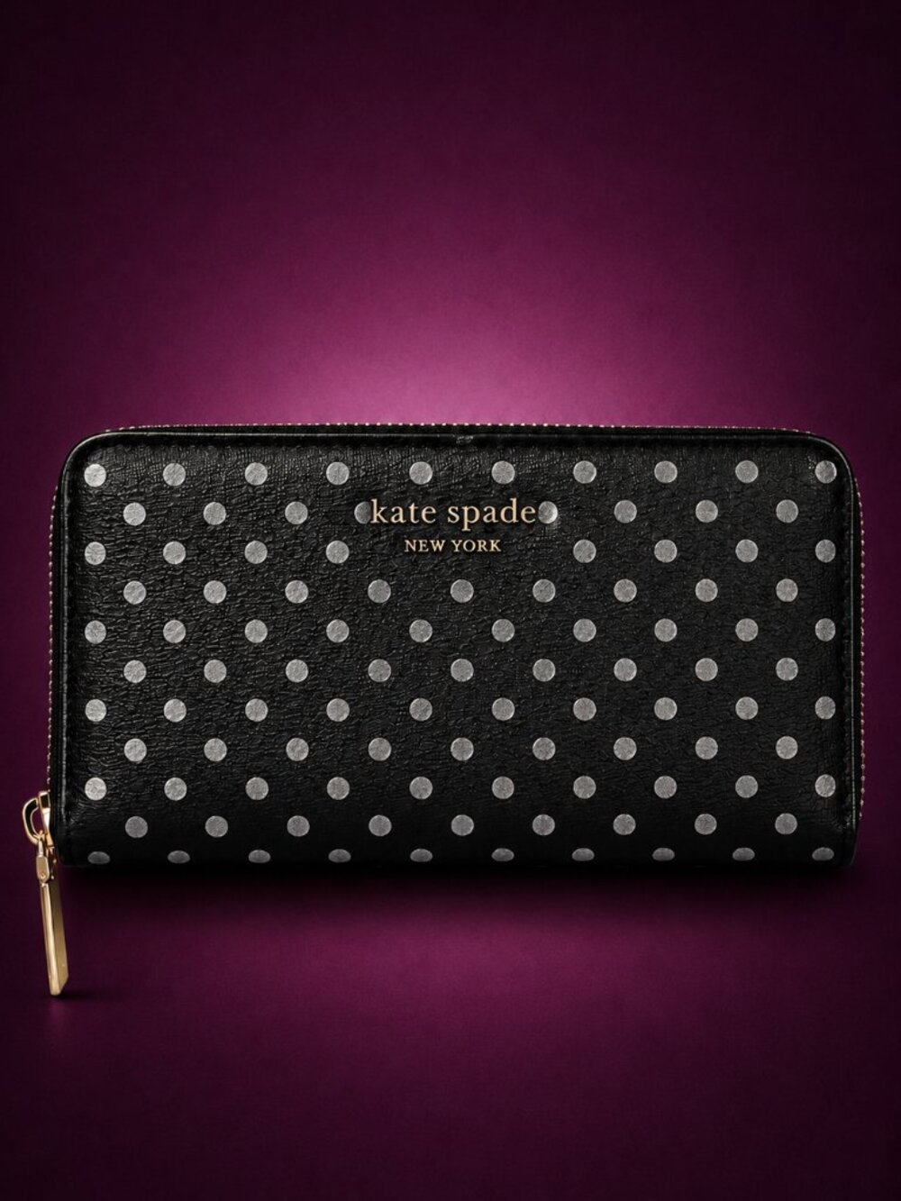 KATE SPADE New York Spencer Continental Saffiano Leather Long Zip Around Wallet - Picture 8 of 15